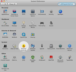 mac parental controls