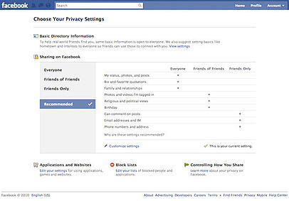 Facebook Privacy Settings with uKnowKids