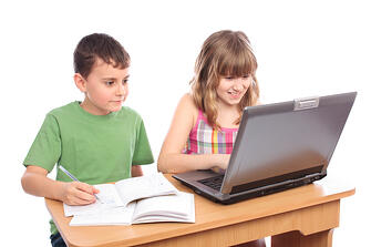 kids on computers