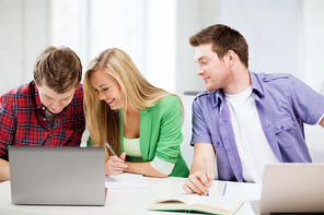 teenagers on computers