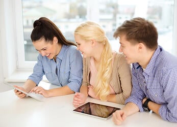 teenagers on computers